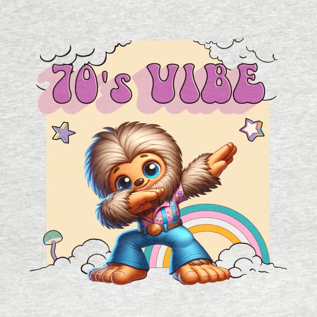 Retro Bigfoot Dab: 70s Disco Vibe by Pink & Pretty